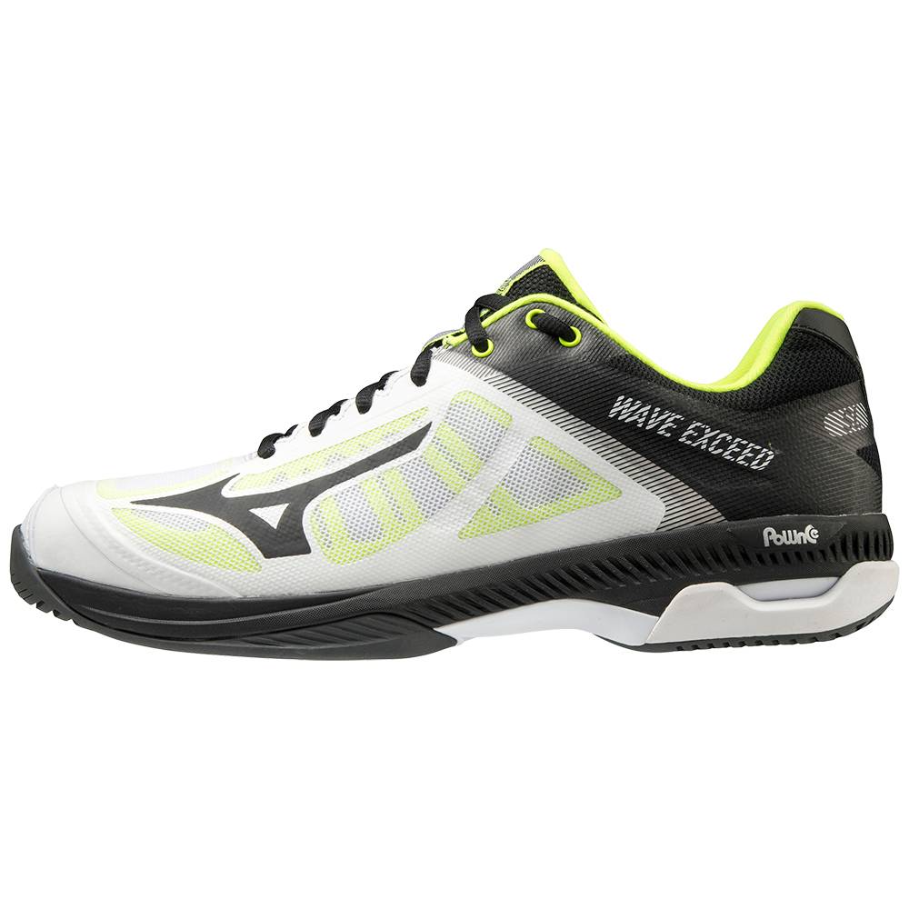 Zapatos De Tenis Mizuno Wave Exceed SL AC Para Hombre Blancos/Negros 1408296-LG